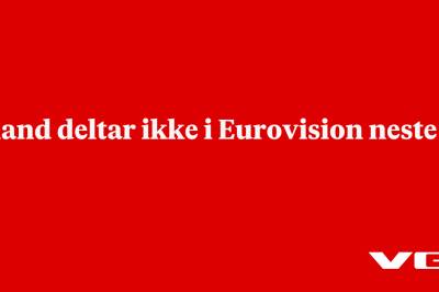 Irland deltar ikke i Eurovision neste år