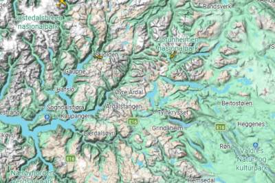 Redningsaksjon i Jotunheimen for turfølge på 15 personer