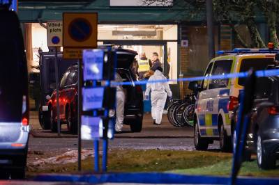 Masseskytingen i Örebro. Politiet holder pressekonferanse. 