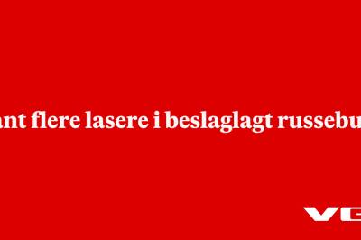 Fant flere lasere i beslaglagt russebuss