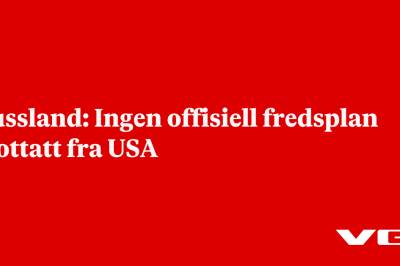 Russland: Ingen offisiell fredsplan mottatt fra USA