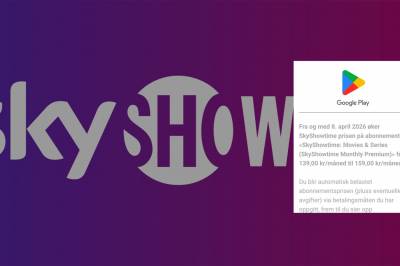 SkyShowtime øker prisen i Norge