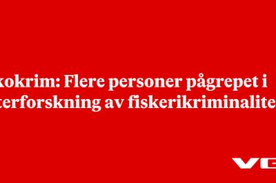 Økokrim: Flere personer pågrepet i etterforskning av fiskerikriminalitet