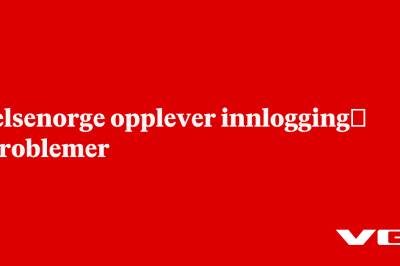Helsenorge opplever innlogging­sproblemer