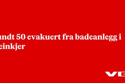 Rundt 50 evakuert fra badeanlegg i Steinkjer