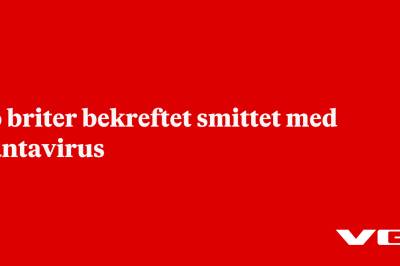 To briter bekreftet smittet med hantavirus