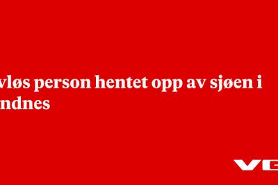 Livløs person hentet opp av sjøen i Sandnes