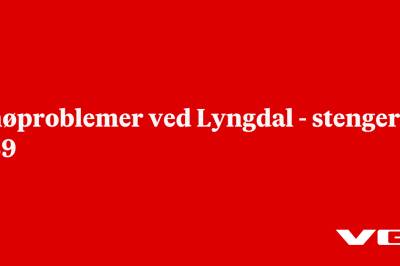 Snøproblemer ved Lyngdal - stenger E39