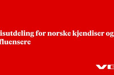 Prisutdeling for norske kjendiser og influensere