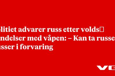 Politiet advarer russ etter volds­hendelser med våpen: – Kan ta russe­busser i forvaring