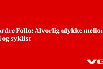 Nordre Follo: Alvorlig ulykke mellom bil og syklist