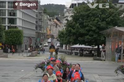 Her ror Bergen for landslaget!
