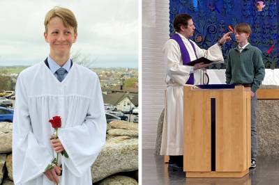 Johannes (14) døypt og konfirmert same vår: Rekordmange «konfirmantdåpar»