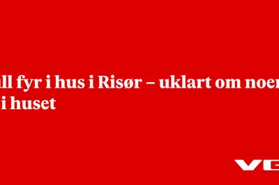 Full fyr i hus i Risør – uklart om noen er i huset