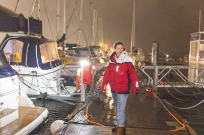 Bor i båt under stormen