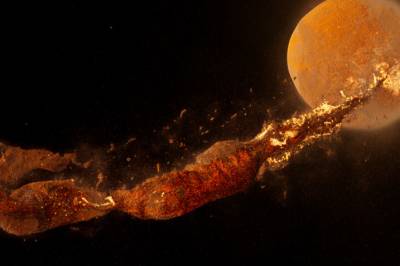 Hvor kom planeten som dundret inn i den tidlige jorda fra?