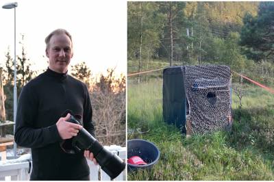 Her kunne James sitte i timesvis på jakt etter blinkskotet