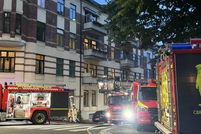 Brann i bygård i Oslo: - Brenner kraftig