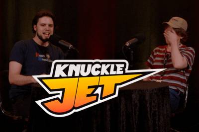 John-Edvard prøver seg som stemmeskuespiller i Knuckle Jet!