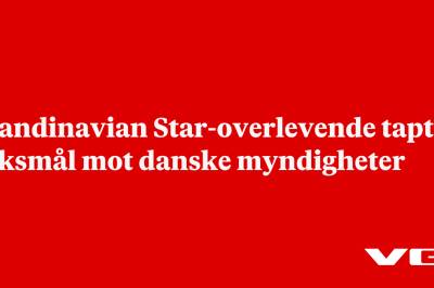 Scandinavian Star-overlevende tapte søksmål mot danske myndigheter