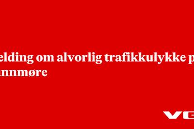 Melding om alvorlig trafikkulykke på Sunnmøre