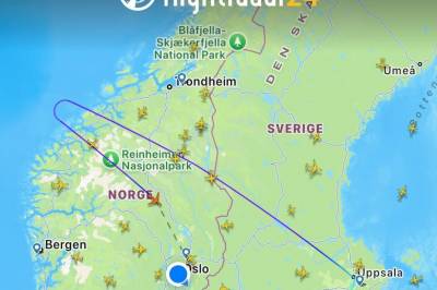 SAS-fly måtte snu