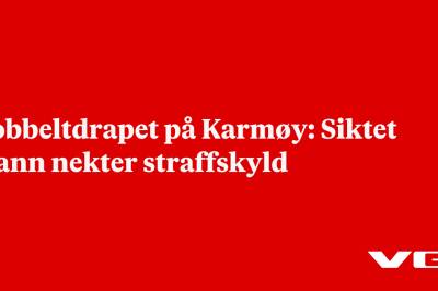 Dobbeltdrapet på Karmøy: Siktet mann nekter straffskyld