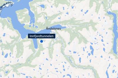 Røyk fra tankbil i Innfjordtunnelen