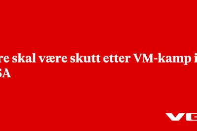 Fire skal være skutt etter VM-kamp i USA