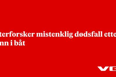 Etterforsker mistenklig dødsfall etter funn i båt