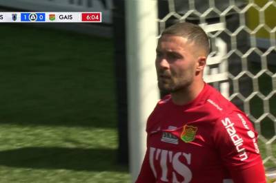 Isak Bjerkebo med mål mot GAIS