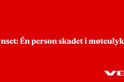 Tynset: Én person skadet i møteulykke