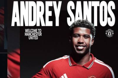 Manchester United bekrefter signeringen av Andrey Santos – «beviset på at drømmer oppfylles»