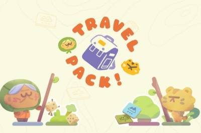 Travel Pack er et brettspillinspirert eventyr gjennom en miniatyrverden av fliser og figurer