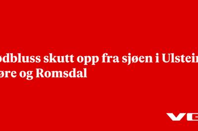 Nødbluss skutt opp fra sjøen i Ulstein i Møre og Romsdal