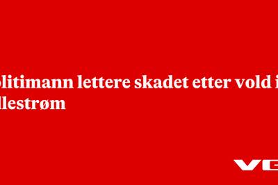 Politimann lettere skadet etter vold i Lillestrøm 