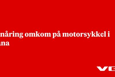 Ung person omkom på motorsykkel i Rana