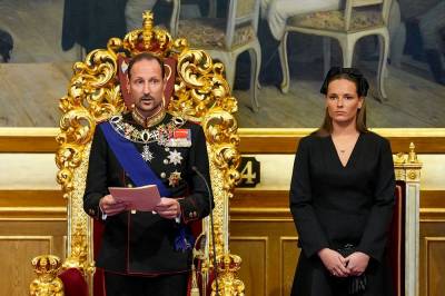 Haakon åpnet Stortinget for første gang som konge