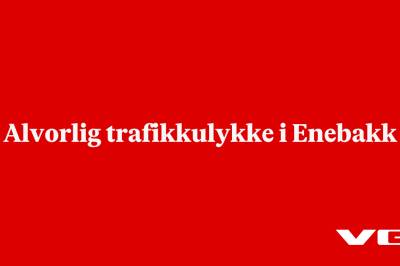 Alvorlig trafikkulykke i Enebakk