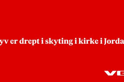Syv skal være drept i skyting i kirke i Jordan