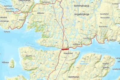 Gammel idé om kanal gjennom Hopseidet