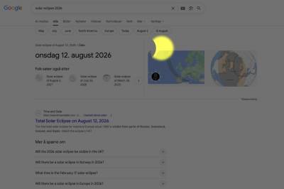 Solformørkelse - også på Google!