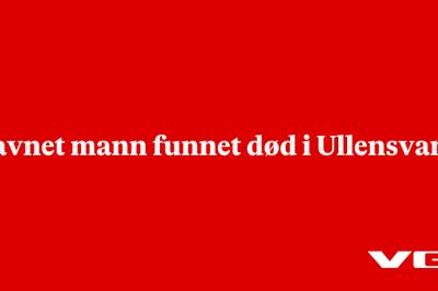 Savnet mann funnet død i Ullensvang