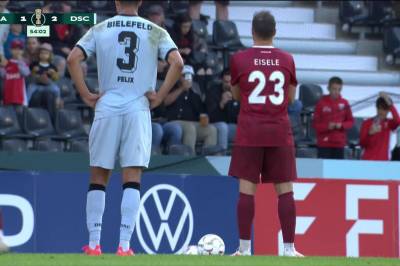 Fabian Eisele med mål mot Arminia Bielefeld