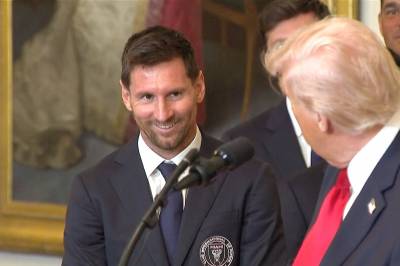 Trump fleipet med Messi og stjernene