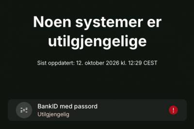 Teknisk krøll for BankID