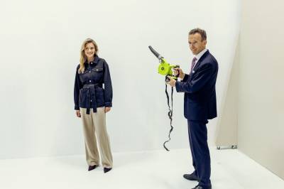 Morten Astrup på photoshoot med Ellos