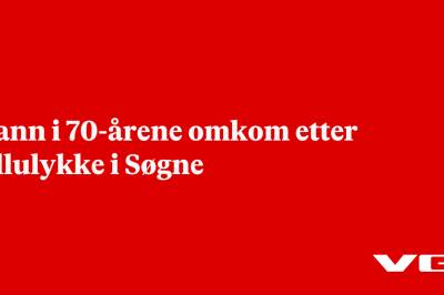 Mann i 70-årene omkom etter fallulykke i Søgne