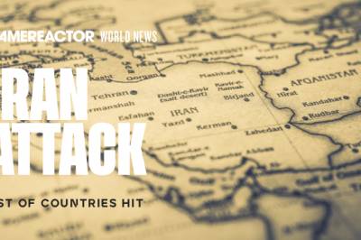 Liste over land som hittil er rammet av Irans gjengjeldelsesangrep