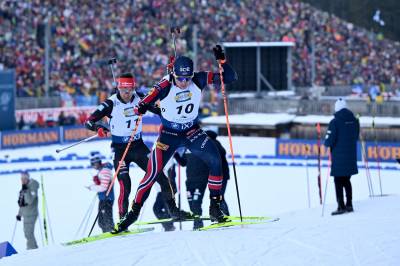 Johannes Dale-Skjevdal med maktdemonstrasjon i Ruhpolding